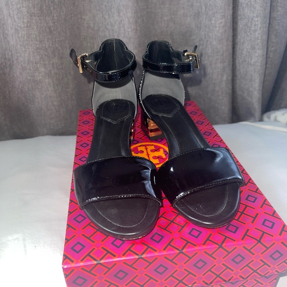 Tory Burch Patent Leather Sandal Heels - Picture 7 of 13